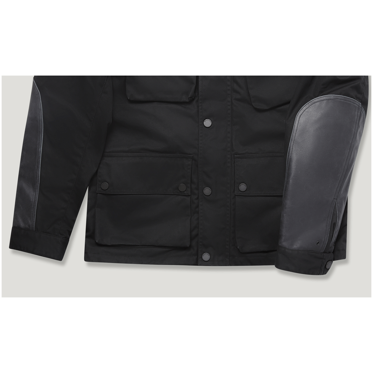 Belstaff Trackmaster Ultracore 8oz Dry Waxed Cotton Jacket Black FREE UK Delivery, FREE 365 Day Returns | Moto Central