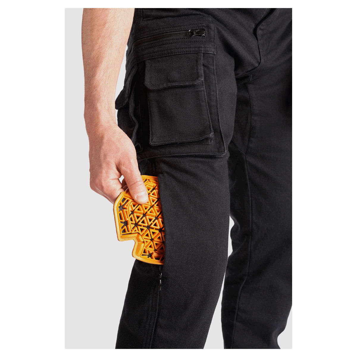 Pando Moto Desert Cargo Jeans Black FREE UK Delivery, FREE 365 Day Returns | Moto Central