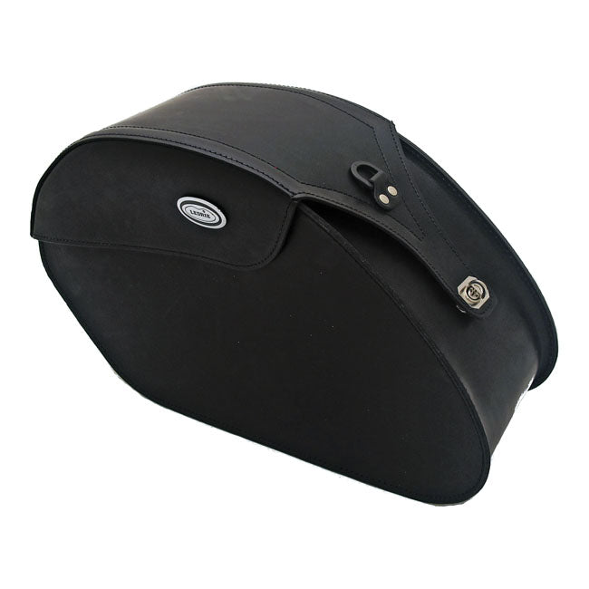 Ledrie Reinforced Rigid Leather Saddlebag Set