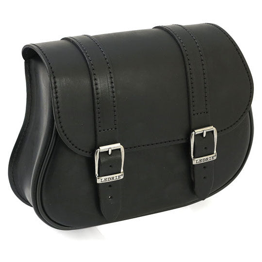 Ledrie Leather Swing Arm Bag Black For 02-17 V-Rod (NU) - product view