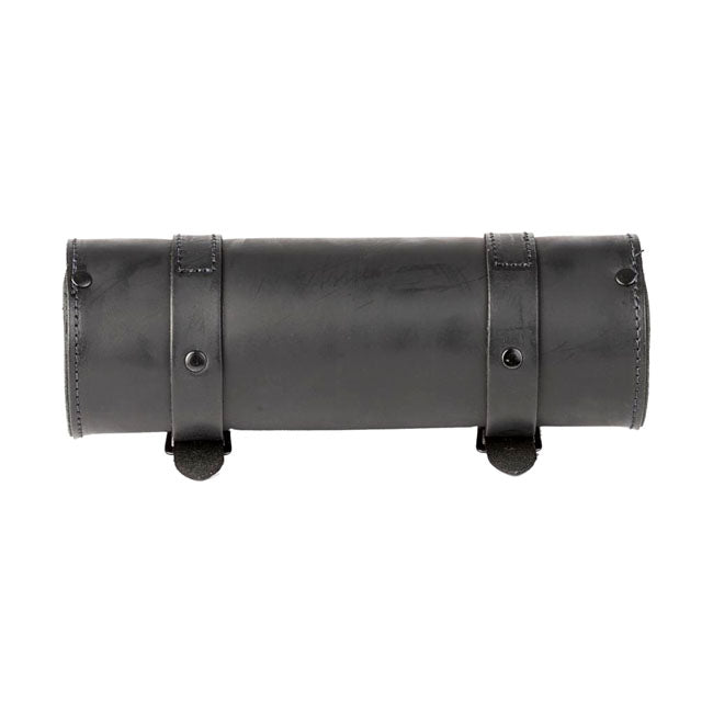 Ledrie Leather Tool Roll Black With Chrome Buckles