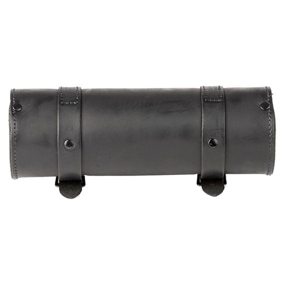 Ledrie Leather Tool Roll Black With Chrome Buckles - additional product view