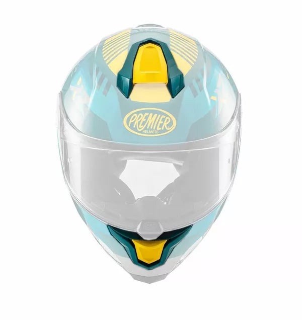 Premier Hyper XR 21 Helmet Vent Kit Yellow FREE 365 Day Returns, FREE UK Delivery | Moto Central