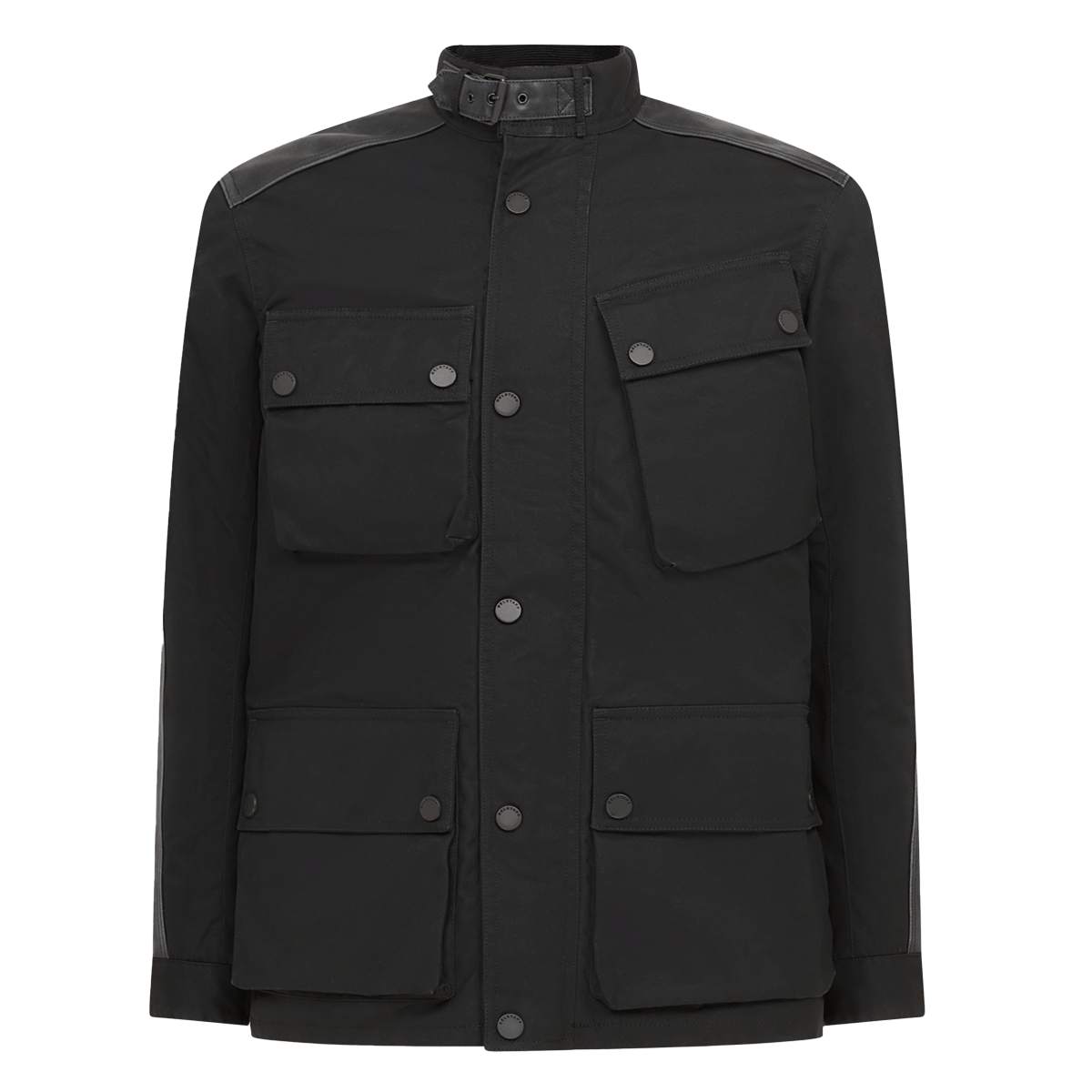 Belstaff Trackmaster Ultracore 8oz Dry Waxed Cotton Jacket Black FREE UK Delivery, FREE 365 Day Returns | Moto Central
