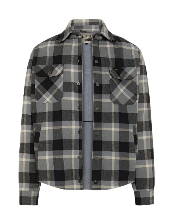 Rokker Memphis Rider Shirt Grey FREE UK Delivery, FREE 365 Day Returns | Moto Central