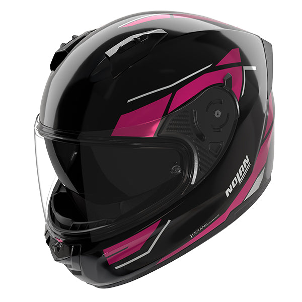 Nolan N60-6 Sincrono Black / Fucsia / Metal Grey FREE UK Delivery, FREE 365 Day Returns | Moto Central