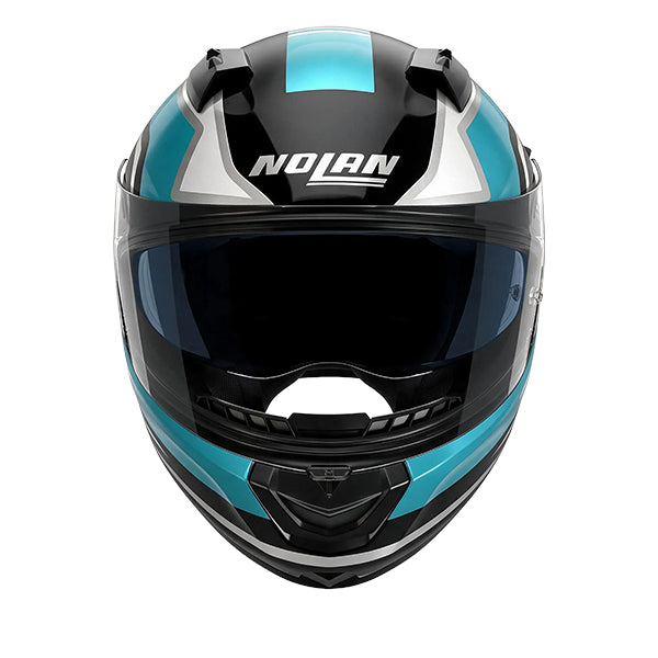 Nolan N60-6 Piega Black / Aquamarine FREE UK Delivery, FREE 365 Day Returns | Moto Central