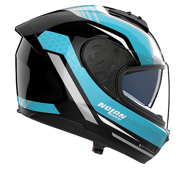 Nolan N60-6 Piega Black / Aquamarine FREE UK Delivery, FREE 365 Day Returns | Moto Central