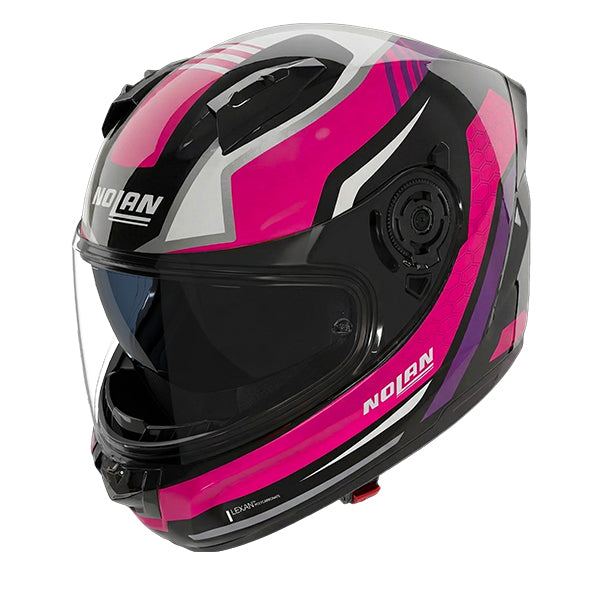 Nolan N60-6 Piega Black / Fuchsia FREE UK Delivery, FREE 365 Day Returns | Moto Central