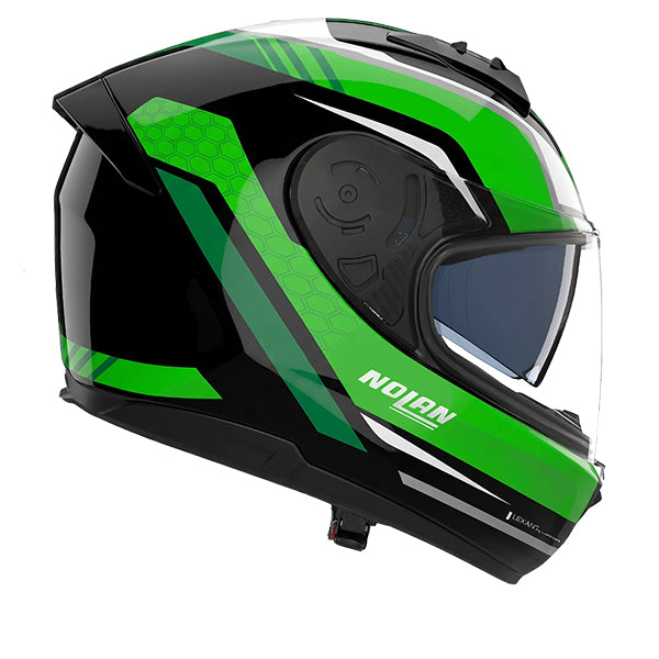 Nolan N60-6 Piega Black / Green FREE UK Delivery, FREE 365 Day Returns | Moto Central