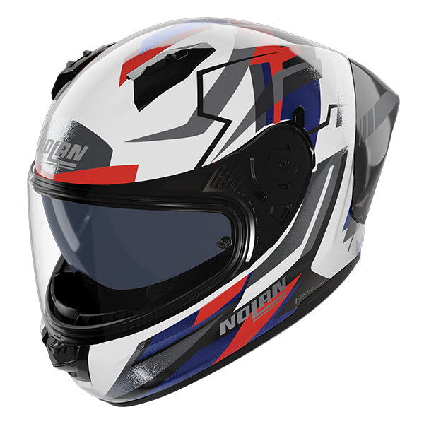 Nolan N60-6 Sport Corsa White / Blue / Red FREE UK Delivery, FREE 365 Day Returns | Moto Central