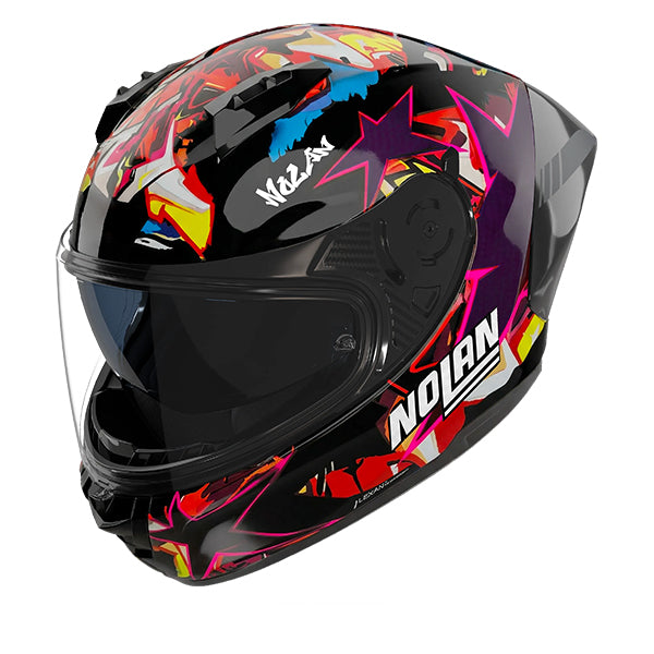Nolan N60-6 Sport Chicane Black / Multicolor Purple FREE UK Delivery, FREE 365 Day Returns | Moto Central