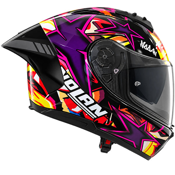 Nolan N60-6 Sport Chicane Black / Multicolor Purple FREE UK Delivery, FREE 365 Day Returns | Moto Central