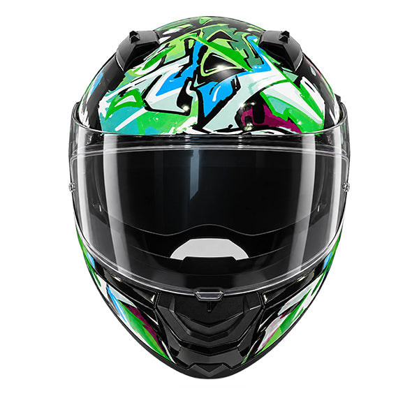 Nolan N60-6 Sport Chicane Black / Multicolor Green FREE UK Delivery, FREE 365 Day Returns | Moto Central