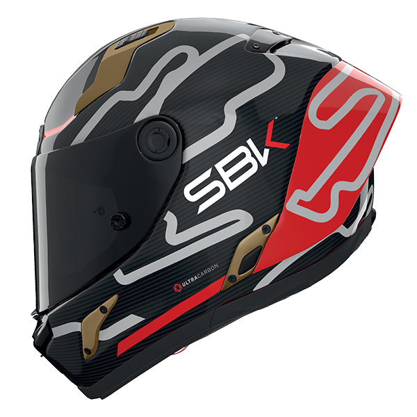 Nolan X-804 RS SBK Carbon / Red / Gold FREE UK Delivery, FREE 365 Day Returns | Moto Central
