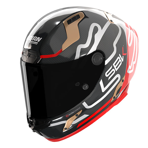 Nolan X-804 RS SBK Carbon / Red / Gold FREE UK Delivery, FREE 365 Day Returns | Moto Central
