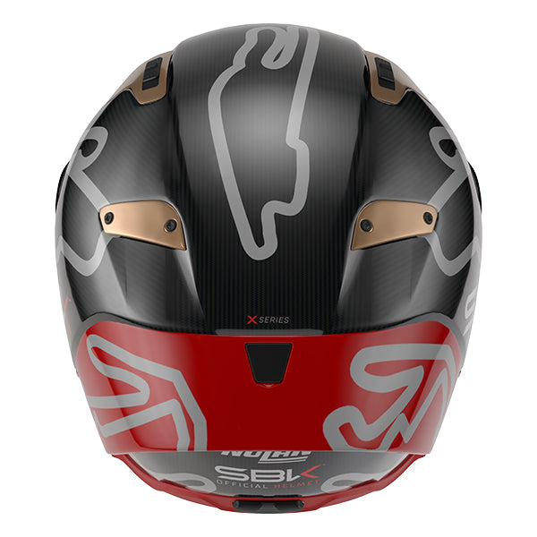 Nolan X-804 RS SBK Carbon / Red / Gold FREE UK Delivery, FREE 365 Day Returns | Moto Central