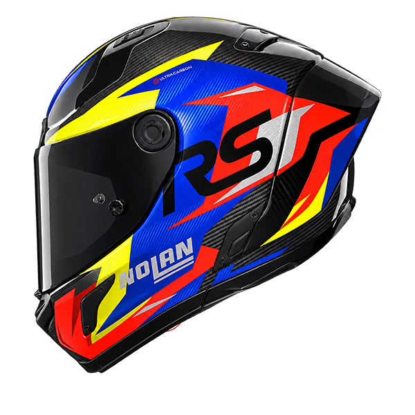 Nolan X-804 RS Fuorigiri Black / Orange / Blue FREE UK Delivery, FREE 365 Day Returns | Moto Central