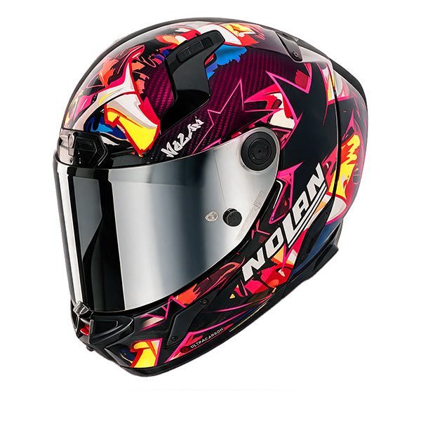 Nolan X-804 RS Chicane Liquid Purple / Multicolored Purple FREE UK Delivery, FREE 365 Day Returns | Moto Central
