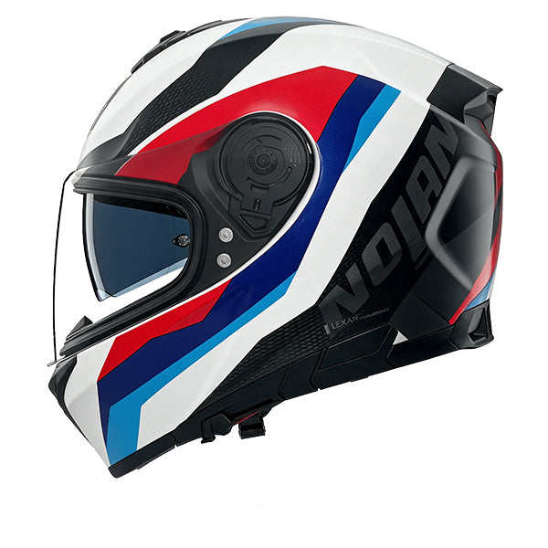 Nolan N80-8 Torpedo White / Red / Blue FREE UK Delivery, FREE 365 Day Returns | Moto Central
