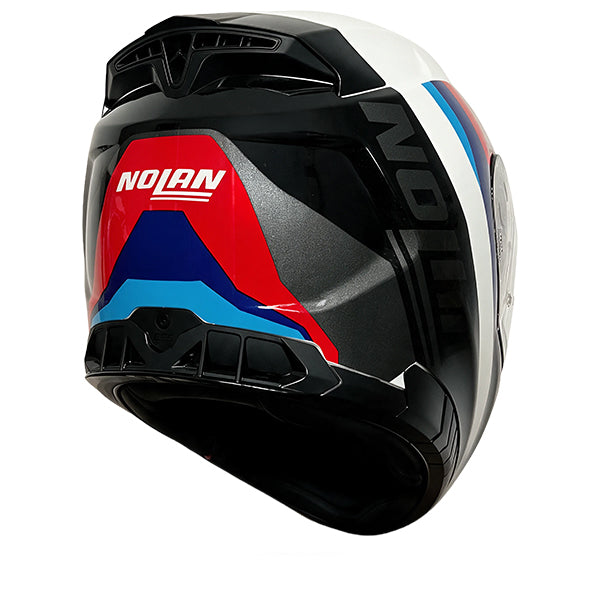 Nolan N80-8 Torpedo White / Red / Blue FREE UK Delivery, FREE 365 Day Returns | Moto Central
