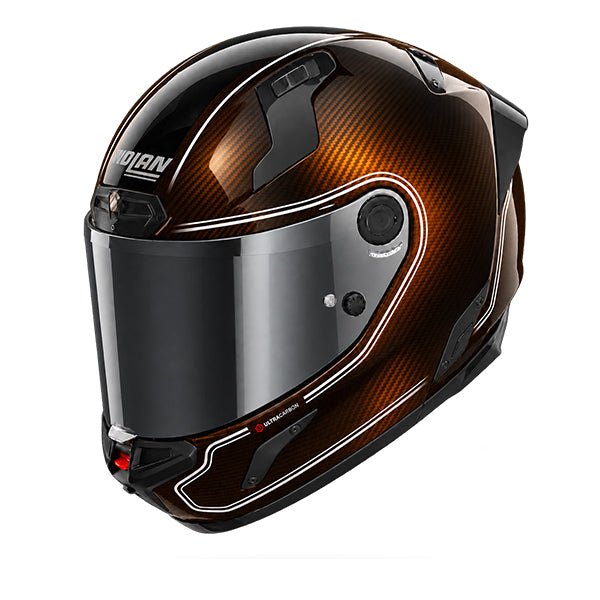 Nolan X-804 ST Ultra Carbon Asso Brown / Silver Liquid FREE UK Delivery, FREE 365 Day Returns | Moto Central
