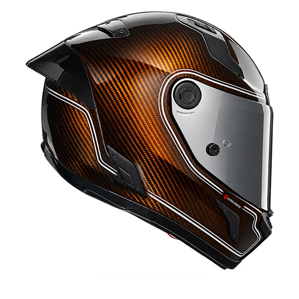 Nolan X-804 ST Ultra Carbon Asso Brown / Silver Liquid FREE UK Delivery, FREE 365 Day Returns | Moto Central