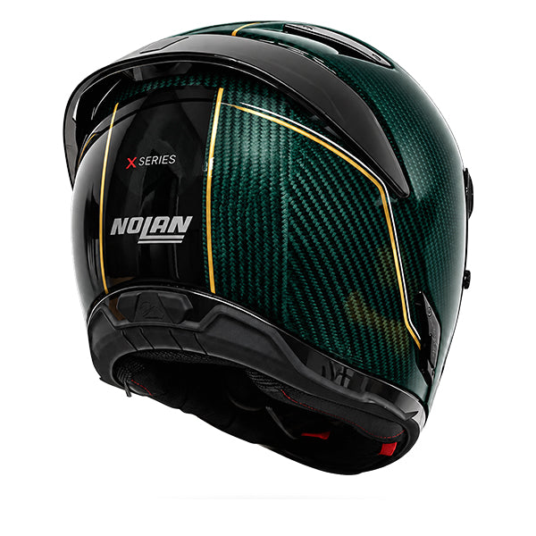 Nolan X-804 ST Ultra Carbon Asso Green Liquid / Gold FREE UK Delivery, FREE 365 Day Returns | Moto Central