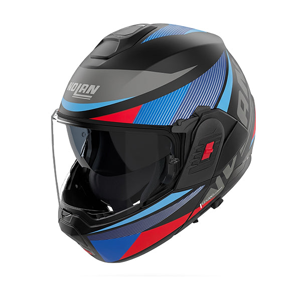 Nolan N120-1 Duetto Black / Blue / Red FREE UK Delivery, FREE 365 Day Returns | Moto Central