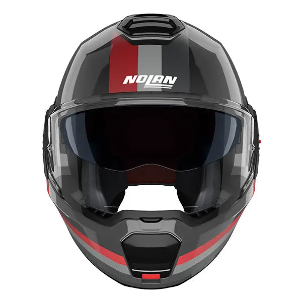 Nolan N120-1 Lineo Black / Red / Grey FREE UK Delivery, FREE 365 Day Returns | Moto Central
