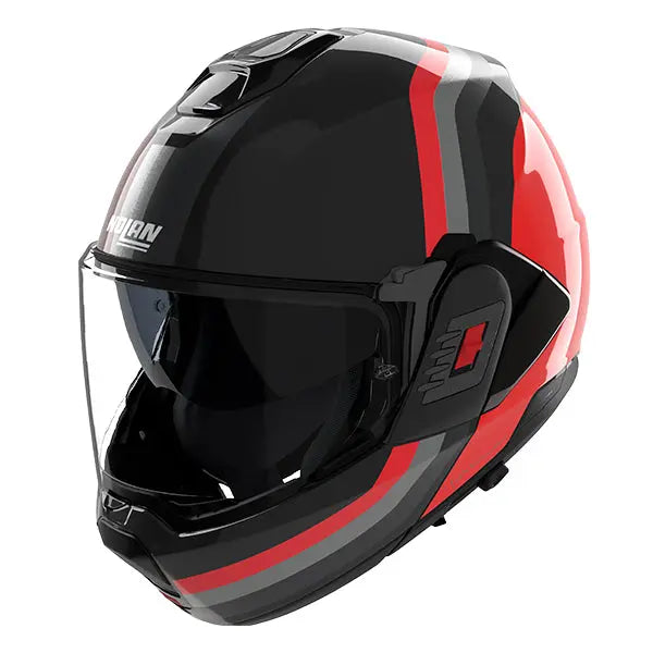 Nolan N120-1 Lineo Black / Red / Grey FREE UK Delivery, FREE 365 Day Returns | Moto Central