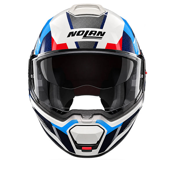 Nolan N120-1 Onirico White / Red / Blue FREE UK Delivery, FREE 365 Day Returns | Moto Central