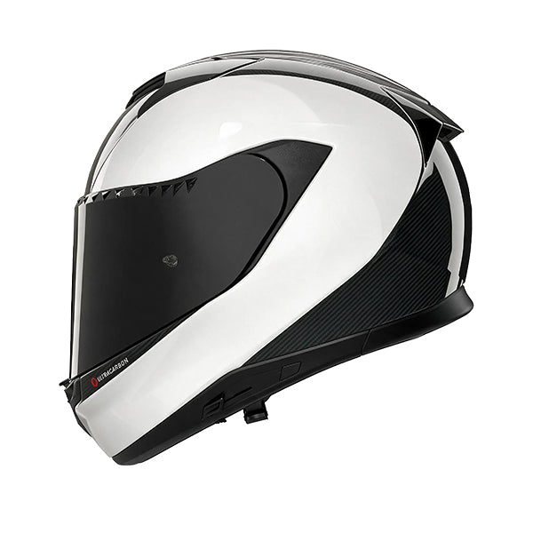 Nolan X-904 Ultra Carbon Emblema White / Black FREE UK Delivery, FREE 365 Day Returns | Moto Central