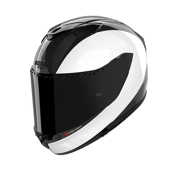 Nolan X-904 Ultra Carbon Emblema White / Black FREE UK Delivery, FREE 365 Day Returns | Moto Central