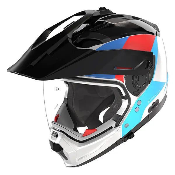 Nolan N70-2 X 06 Turbine Grey / Blue / Red FREE UK Delivery, FREE 365 Day Returns | Moto Central