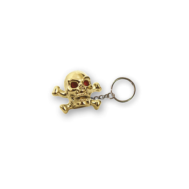 Trik Topz Skull N Bones Key Chain Gold