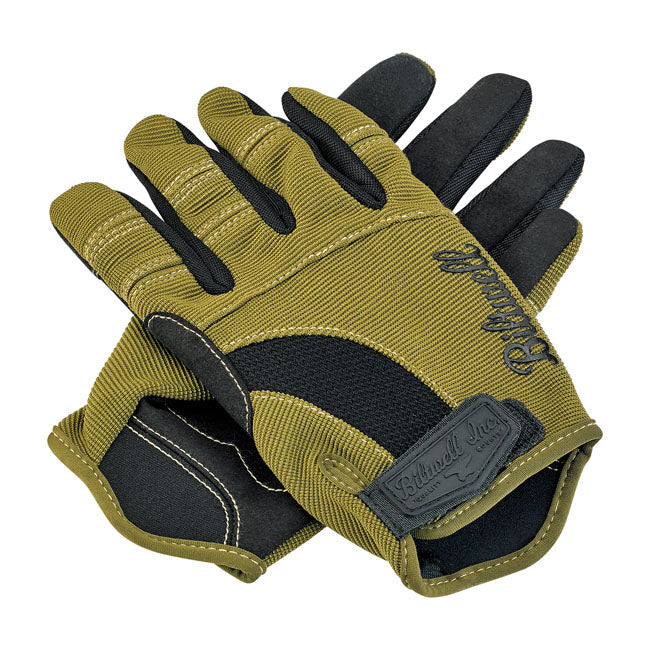 Biltwell Moto Gloves Olive / Black / Tan