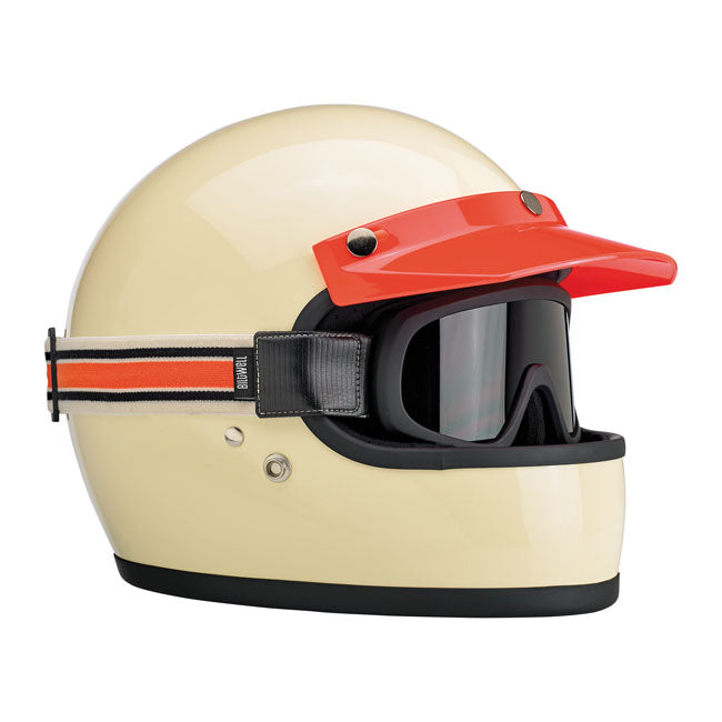 Biltwell Overland 2.0 Racer Goggles Black / Cream / Orange
