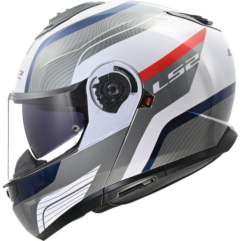 LS2 FF908 Strobe 2 Monza White / Blue / Red