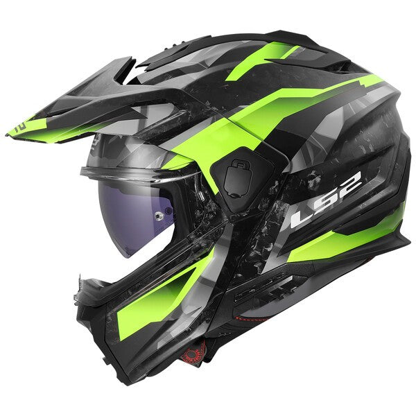 LS2 FF909 Ranger Forged Carbon Strike Hi-Viz Yellow FREE UK Delivery, FREE 365 Day Returns | Moto Central