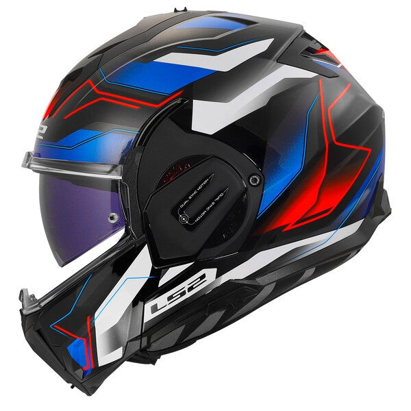 LS2 FF912 Valiant Gear Ervion White / Blue / Red FREE UK Delivery, FREE 365 Day Returns | Moto Central