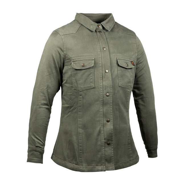 John Doe XTM Ladies Motoshirt Olive