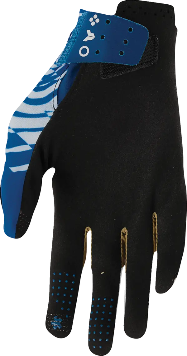 Thor Sportmode Mind Control Textile Gloves Blue / Light Grey / Black - FREE UK Shipping, FREE 365 Day Returns | Moto Central
