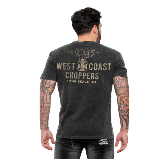West Coast Choppers Eagle Vintage T-Shirt Black