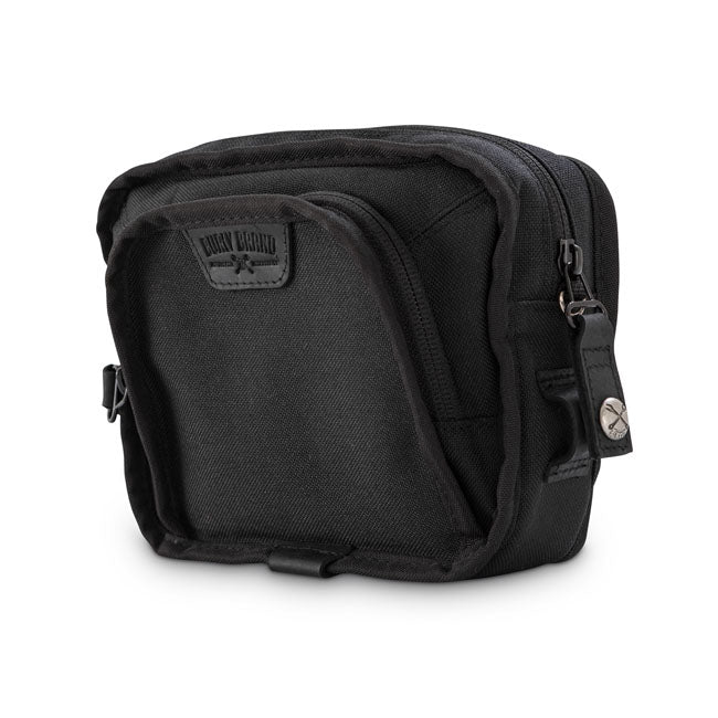 Burly Voyager Handlebar Bag Black Cordura