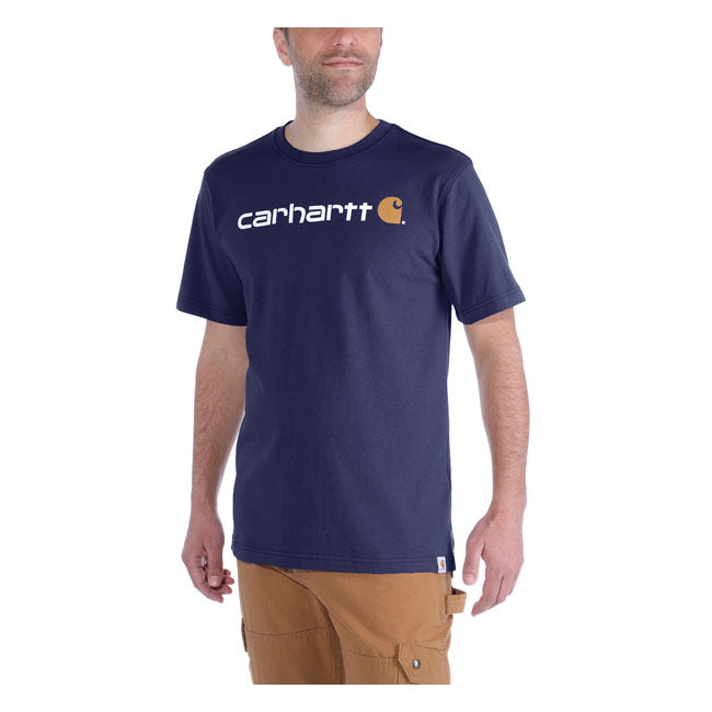 Carhartt Core Logo Short Sleeves T-Shirt Navy