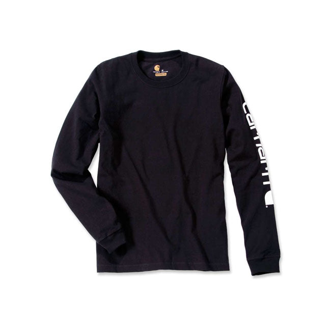 Carhartt Sleeve Logo Long Sleeves T-Shirt Black