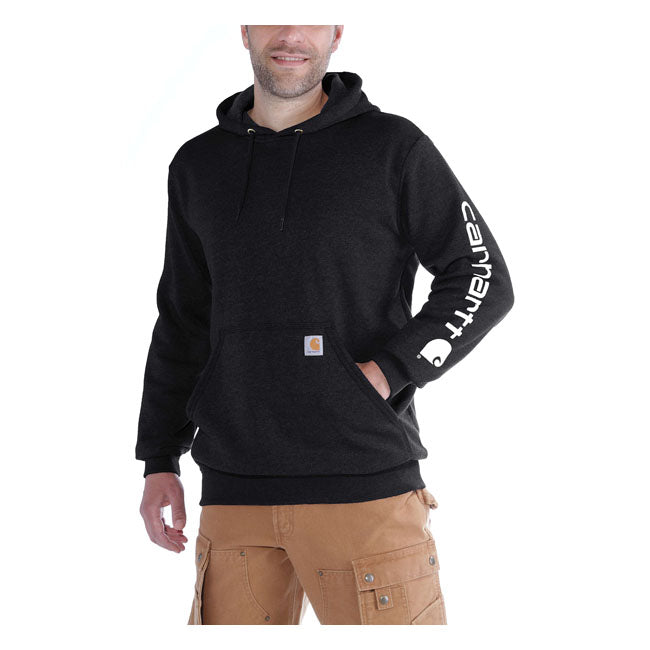 Carhartt Sleeve Logo Hoodie Black