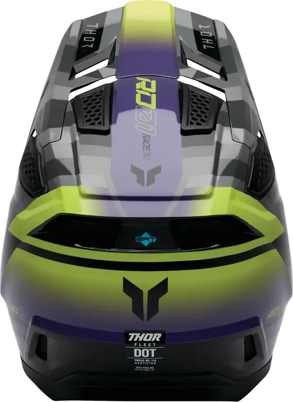 Thor Fleet Camber Black / Purple - FREE UK Shipping, FREE 365 Day Returns | Moto Central
