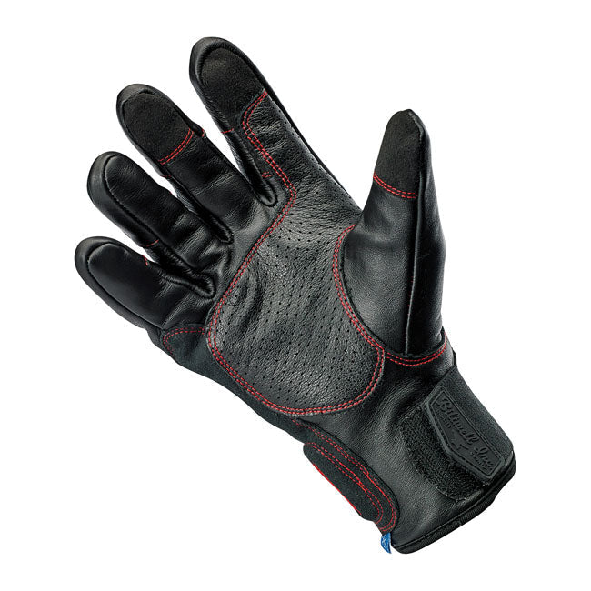 Biltwell Belden Gloves Black / Redline CE Approved